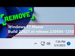 How to Remove Windows 11 Build Watermark Permanently