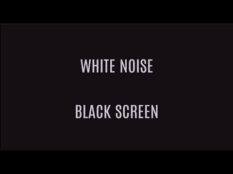 White Noise Black Screen - Pure Sound on a Black Background | 8 hours