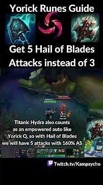 Yorick Runes Guide & Tips for The Maidenless.. #leagueoflegends