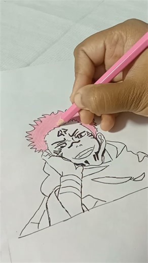 “Cursed King Sukuna 😈🔥Rate this 1–10”#shorts ##sukuna #jujutsukaisen #animeart #anime#drawing #art