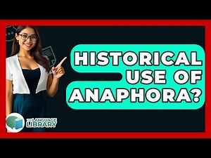 Historical Use Of Anaphora? - The Language Library