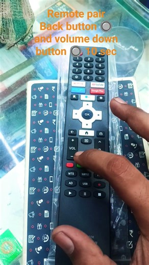 sansui remote pair 💥#sansui #smarttv #tv#remote #electronic #pair#how #howtouse #unboxing #tech