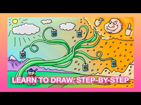 #AdArt - Learn how to draw Jack and the baked beanstalk Step-by-step.