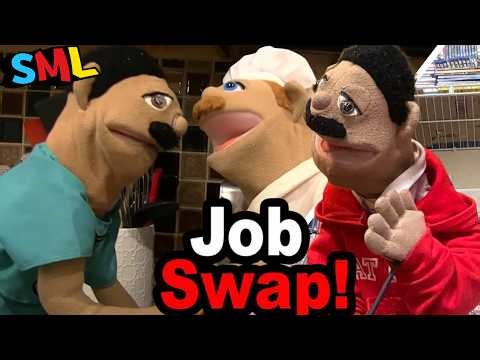 SML Movie: Job Swap Reaction (Puppet Reaction)