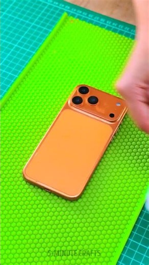 Forming a phone cover from heated polymorph with honeycomb texture 🐝✨