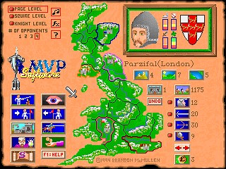 King Arthur's Knights of the Round Table game at DOSGames.com