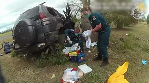 Man has hand severed in horror Queensland crash