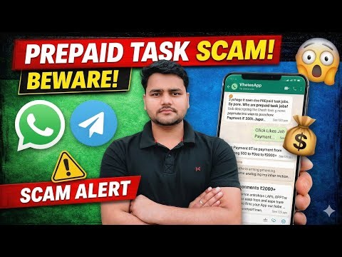 Telegram & WhatsApp Prepaid Task Scam EXPOSED 🚨 Don’t Lose Your Money!