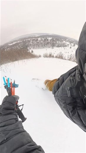Yes, you can splitboard in the midwest #snowboarding #steep