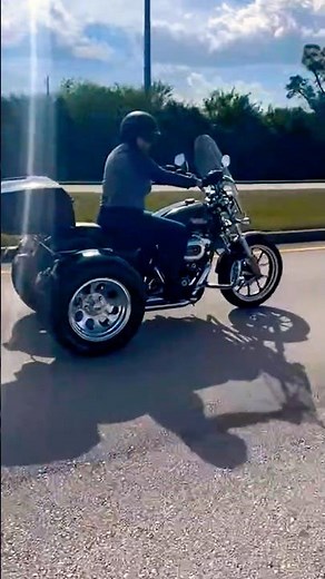 Harley Sportster 1200XL SuperLow trike conversion with a Frankenstein Trikes Rear End Kit #trike