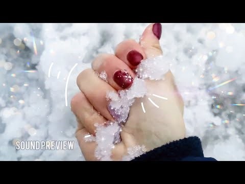 ASMR: Ice Scratching and tapping | Sound of water dripping | Crunch of snow | Snowballs