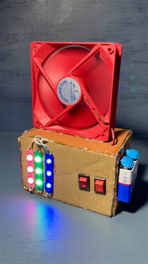 1 different item made of cardboard cooling fan LED module two switch #shorts