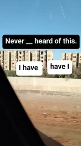 😊 This is an example of inversion for emphasis (literary or formal style). - *Never have I* = emphasis on "never" - Normal order: I have never heard of this. - Inverted (emphatic): Never have I heard of this 😊 | Learn English with us