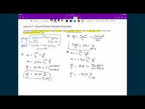 Lecture 7 (2 of 4) - Change in Entropy Examples