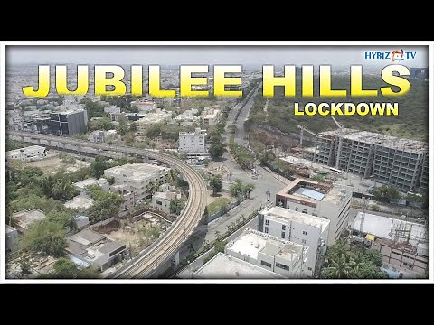 Jubilee Hills Check post Aerial View in Lockdown | Jubilee check post Drone 4K Video | Hybiz tv