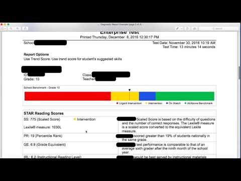How to Read Renaissance Star Reading Test Results for Teachers
