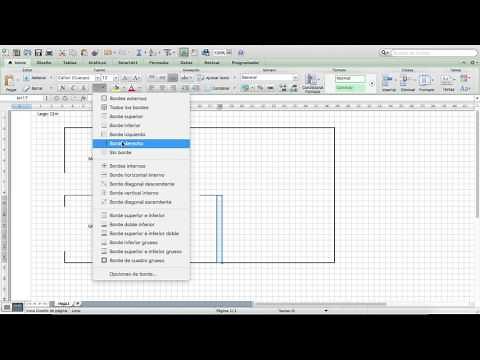 Dibujo de un plano en Microsoft Excel