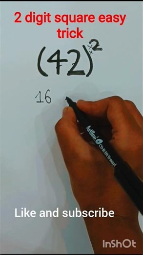 2 digit square easy trick