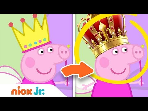 Spot the Difference #8 Girl Power w/ PAW Patrol, Santiago & Peppa Pig! | Nick Jr.