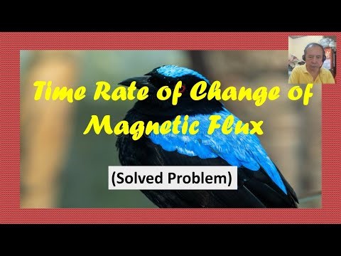Time Rate of Change of Magnetic Flux (Solved Problem)