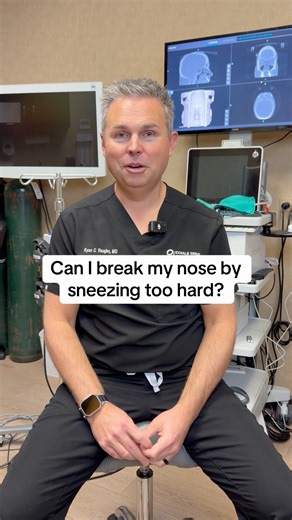 Can I break my nose by sneezing too hard?