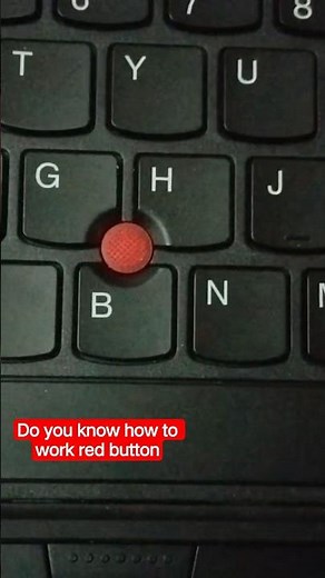 lenovo ThinkPad red button || how to work lenovo ThinkPad pad red button #lenovothinkpad #lenovo