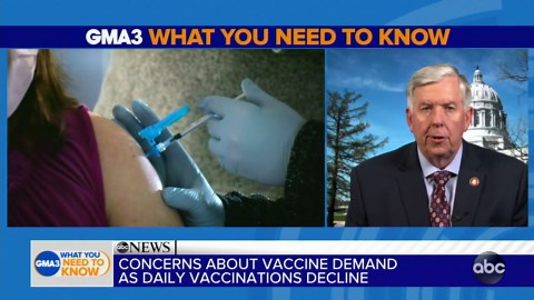 Missouri governor addresses decline in vaccinations
