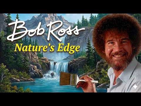 Bob Ross ASMR To Sleep | Nature Edge | Blue River | Morning Mist | Arctic Beauty | Black Screen