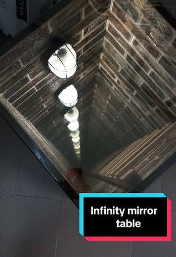 Infinity Mirror Table: Unique Handmade Home Decor