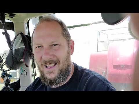 Oat Peas Hay Farming Balage crops in the Field with Hesston 2250