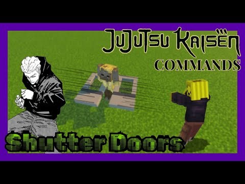 How To Make Hakari's Shutter Doors From Jujutsu Kaisen | Minecraft Command Block Tutorial