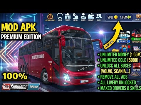 Bus Simulator Ultimate MOD APK 2026 💥 | No Ban 🚫 + Unlimited Cash 💸