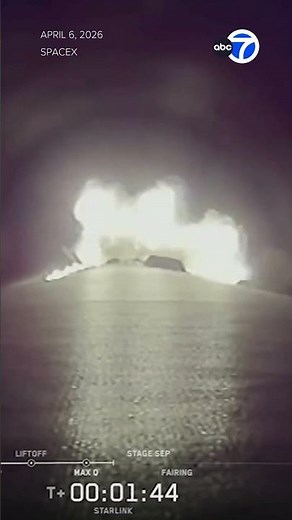 SpaceX launches Falcon 9 rocket, creating bright plume in SoCal skies