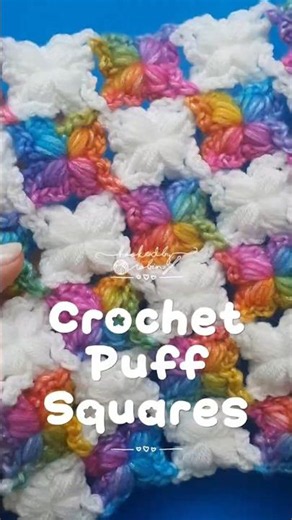 How cute are these tiny crochet squares?!