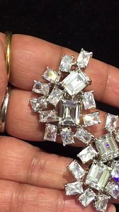 Different design Studs studded with Swarovski zirconia and screws at back ping 8826689946 | Swar Jewels