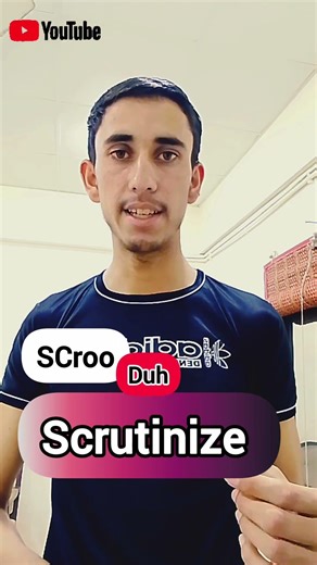 how to pronounce scrutinize? American pronunciation #americanaccent