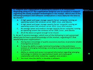 #Ethiopia poly technic ICT COC Level 5 (ITMS) Level V አዲሱ የ IT ደረጃ 5 ፈተና ጥያቄ ITMS Level V Part 1