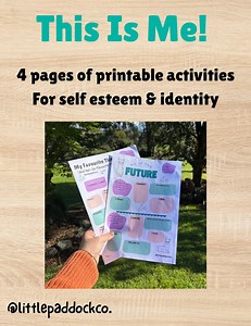 Self Esteem Worksheets: Printable Identity Activities (digital Download) - Etsy UK