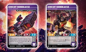 Transformers Trading Card Game Introduces War for Cybertron: Siege II Raider Apeface and Sergeant Soundblaster