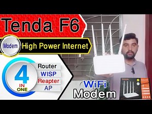 tenda f6 n300 modem complete configuration and settings