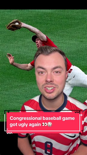 Congressional baseball game got ugly as the Republicans jumped out to an 11-0 lead over the Democrats in the fourth inning #baseball #republican #democrat