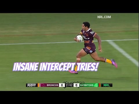 NRL INSANE intercept tries!
