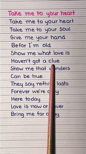 Take Me To Your Heart-Micheal Learns To Rock