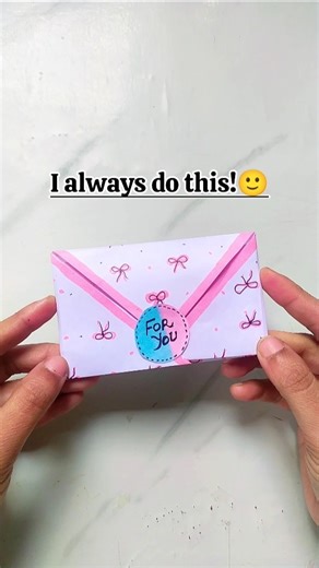 Cute gifting envelope idea💌 #shorts #diy #cutegiftideas #viral
