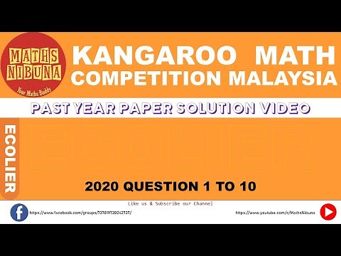 Kangaroo Math - Ecolier 2020 (Basic) - Question 1 to 10