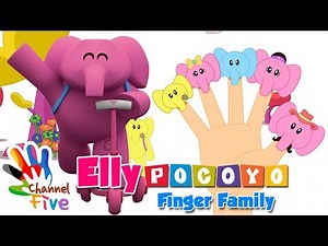 POCOYO - ELLY Finger Family Nursery Rhyme for children