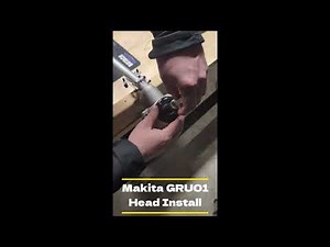 Head Installation on the Makita XGT 40V GRU01 String Trimmer!