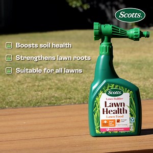 16K views | Short on time? Transform your lawn effortlessly with Scotts Lawn Builder Lawn Health Food. A quick spray will boost your lawn's health by feeding the grass with key nutrients, helping it grow greener, stronger and more resilient. | Scotts AU | Facebook