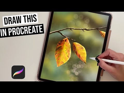 How to draw Autumn Leaves | Procreate Tutorial