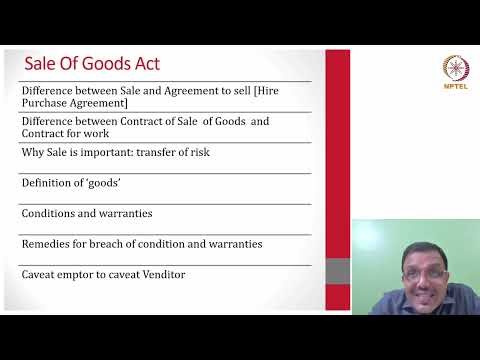 Special Contracts: Sale of Goods - Part 01